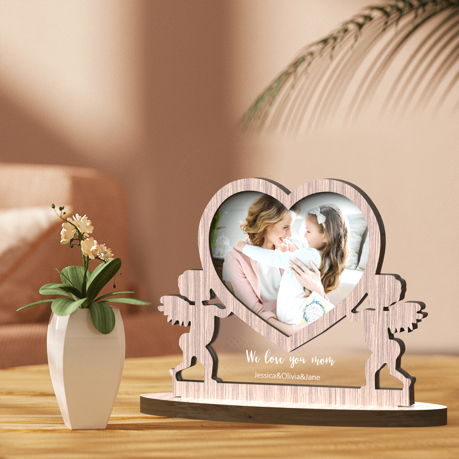 Plaque puzzle décorative en acrylique - Cadeau pour fille de la part de  maman et papa - Plaque