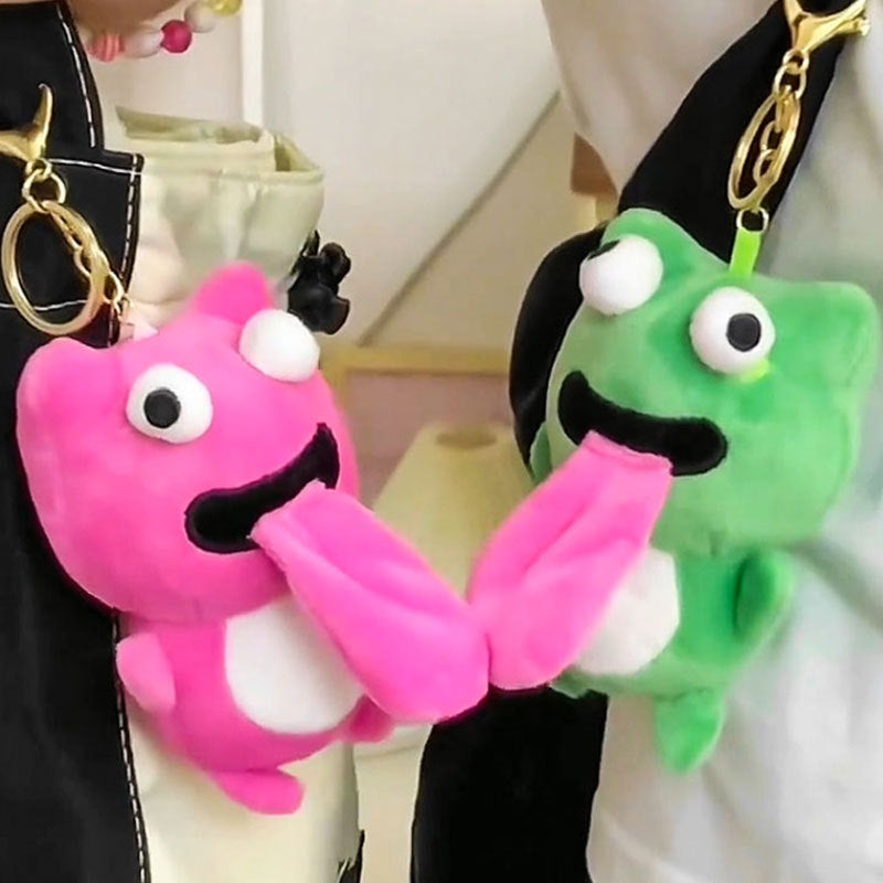 Porte-clés pendentif ours en peluche pour filles, étiquette de nom  anti-perte, accessoires de sac