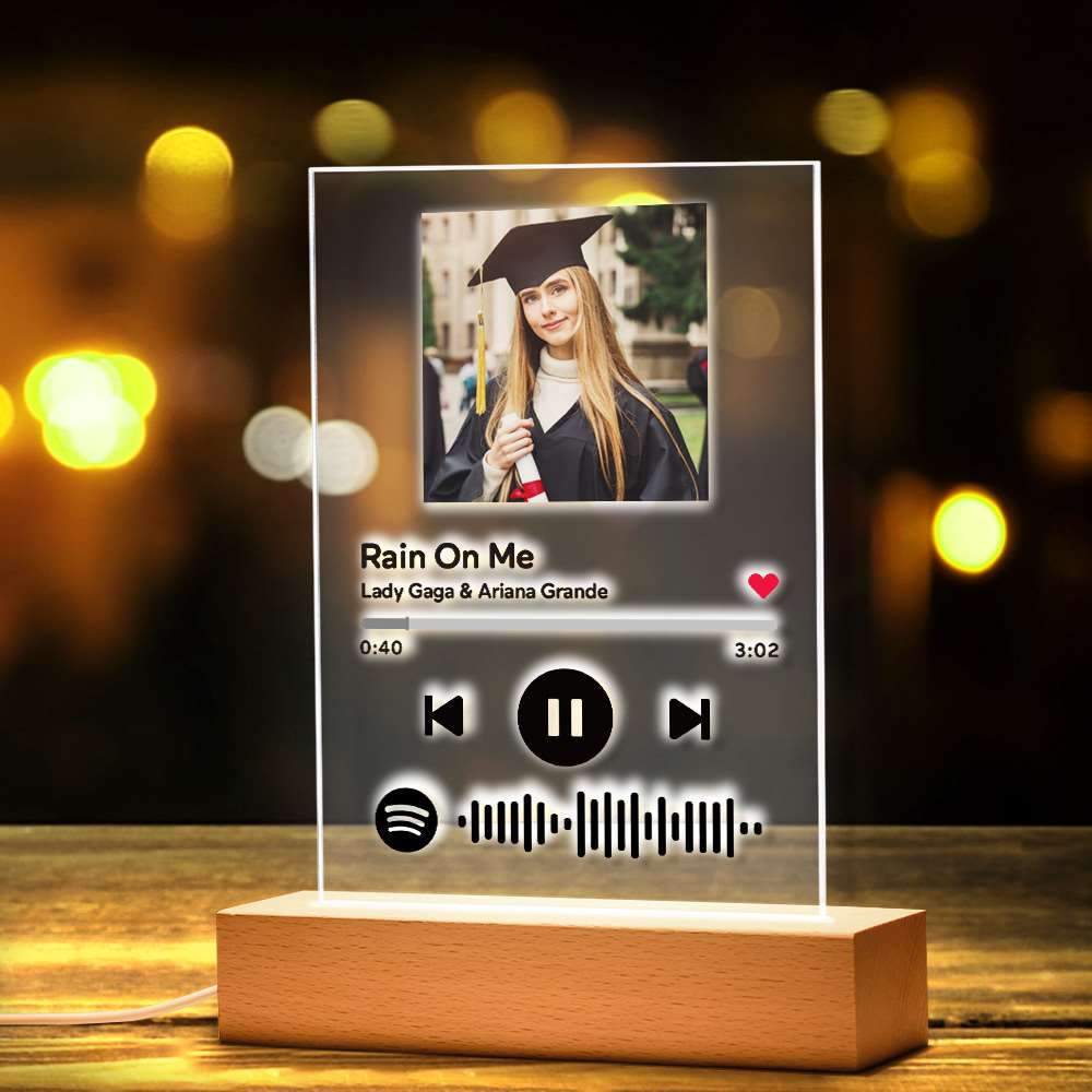 Plaque de chanson Spotify personnalisée personnalisée avec support en bois,  cadeau de couple, cadeau pour elle, cadeau pour lui, chanson Spotify