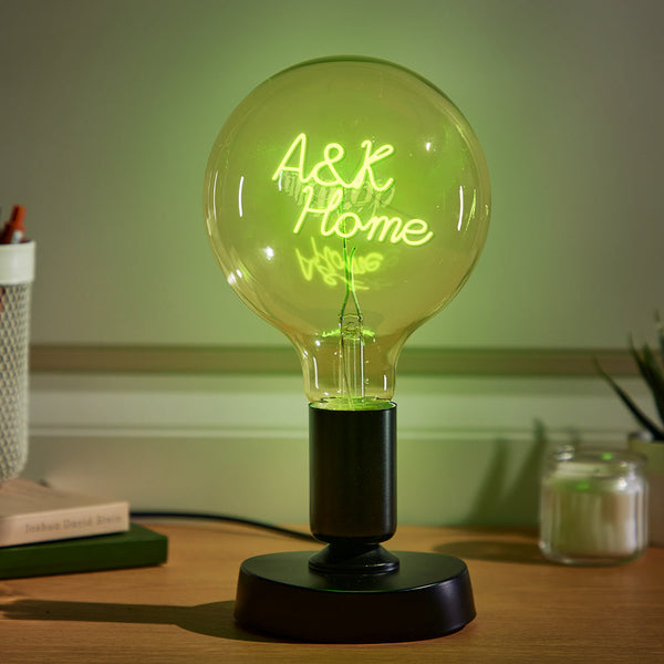 Lampe ampoule LED filament personnalisée pour maman