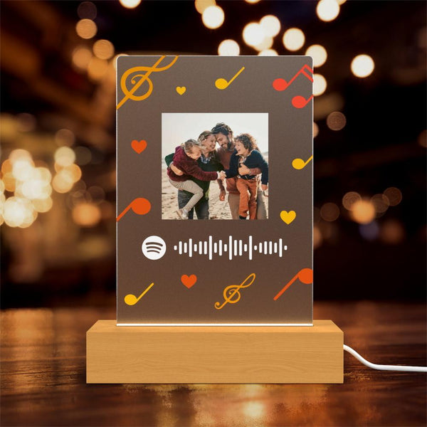 iDIY plaque spotify personnalisé avec photo musique LED - Cadre photo Spotify  personnalisé Cadeaux pour les anniversaires et la Saint-Valentin Noël :  : Cuisine et Maison
